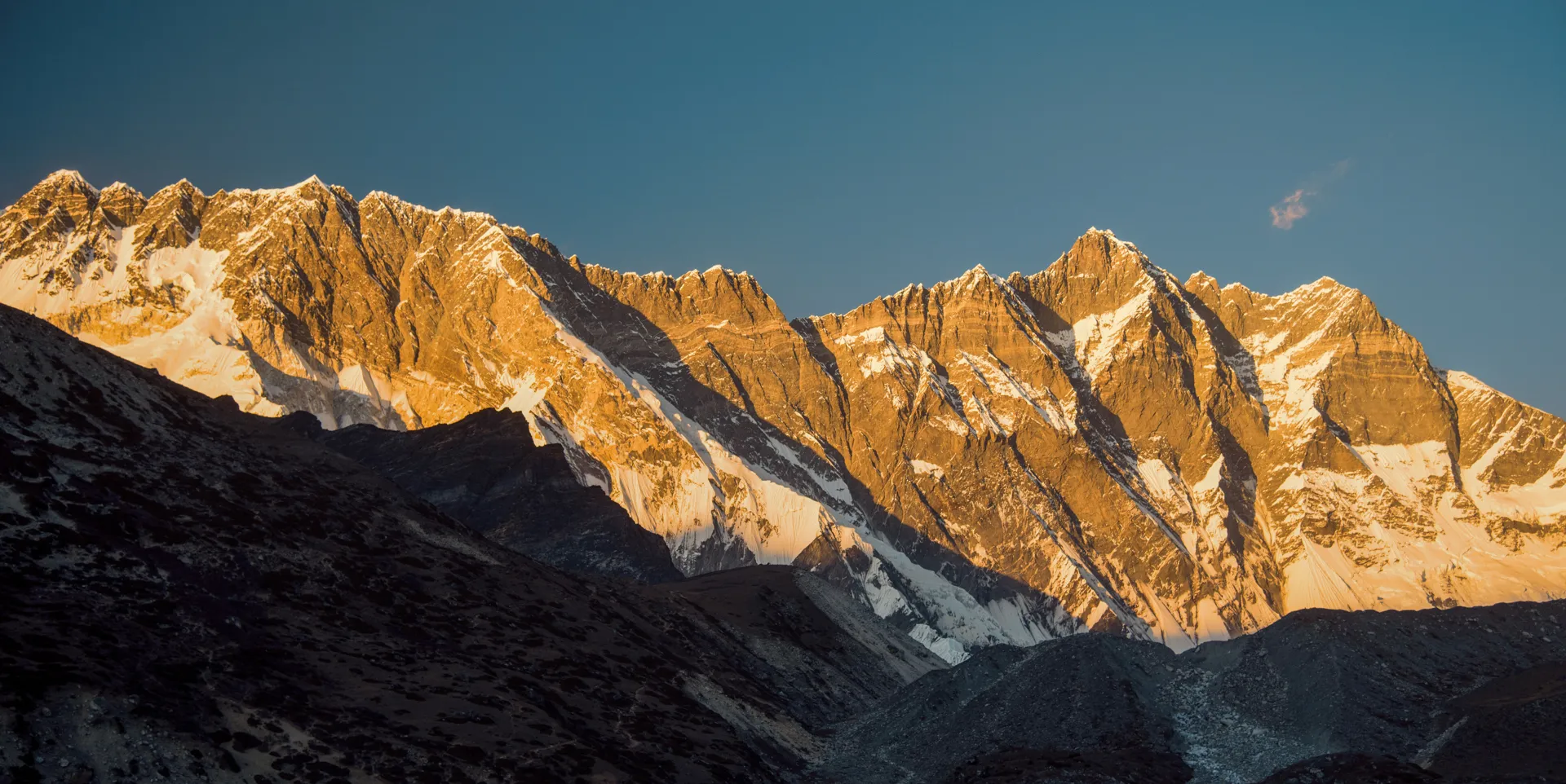 sunset view from Dingbuche