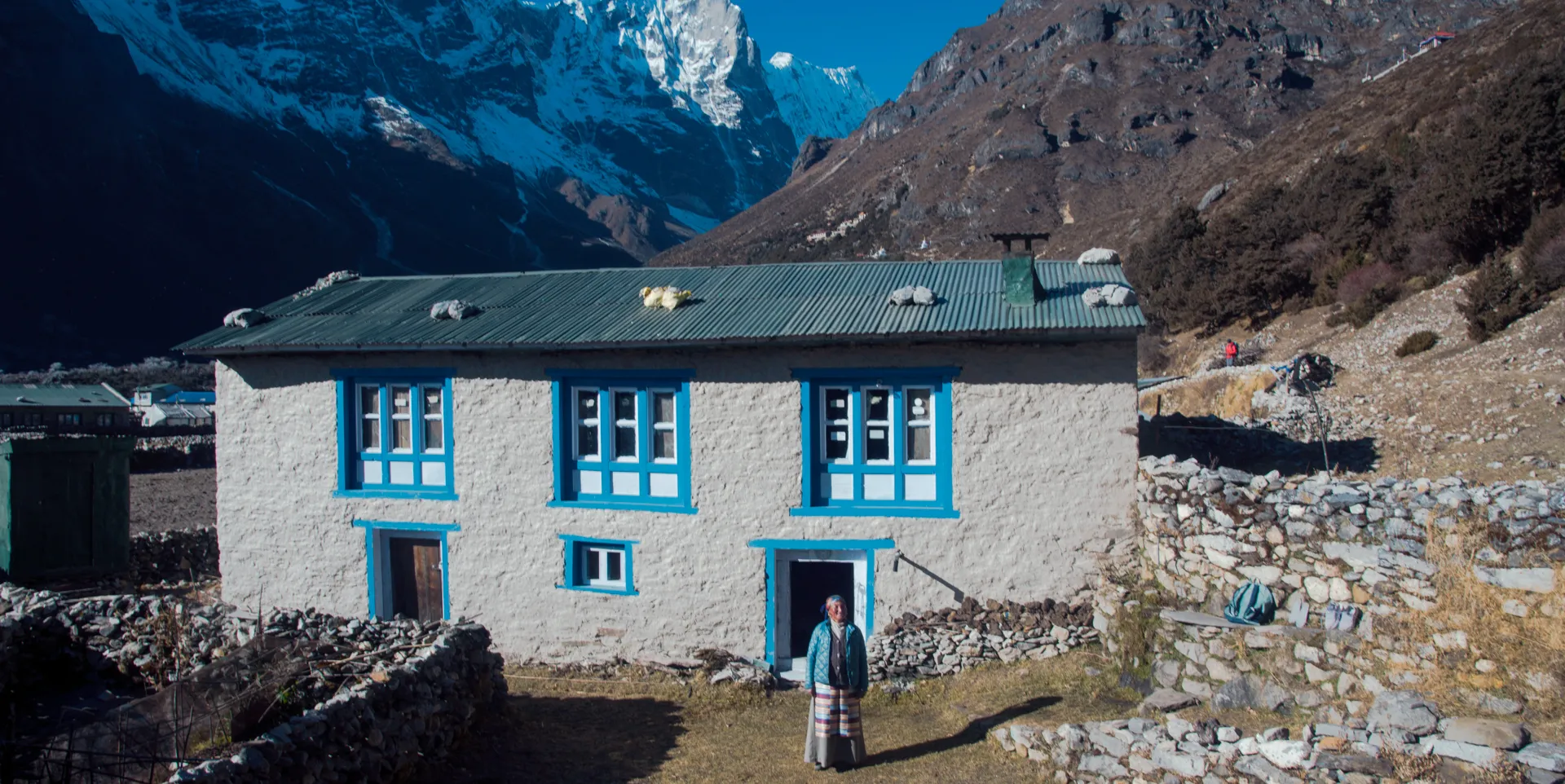 A traditional house in Thame, Everest Region