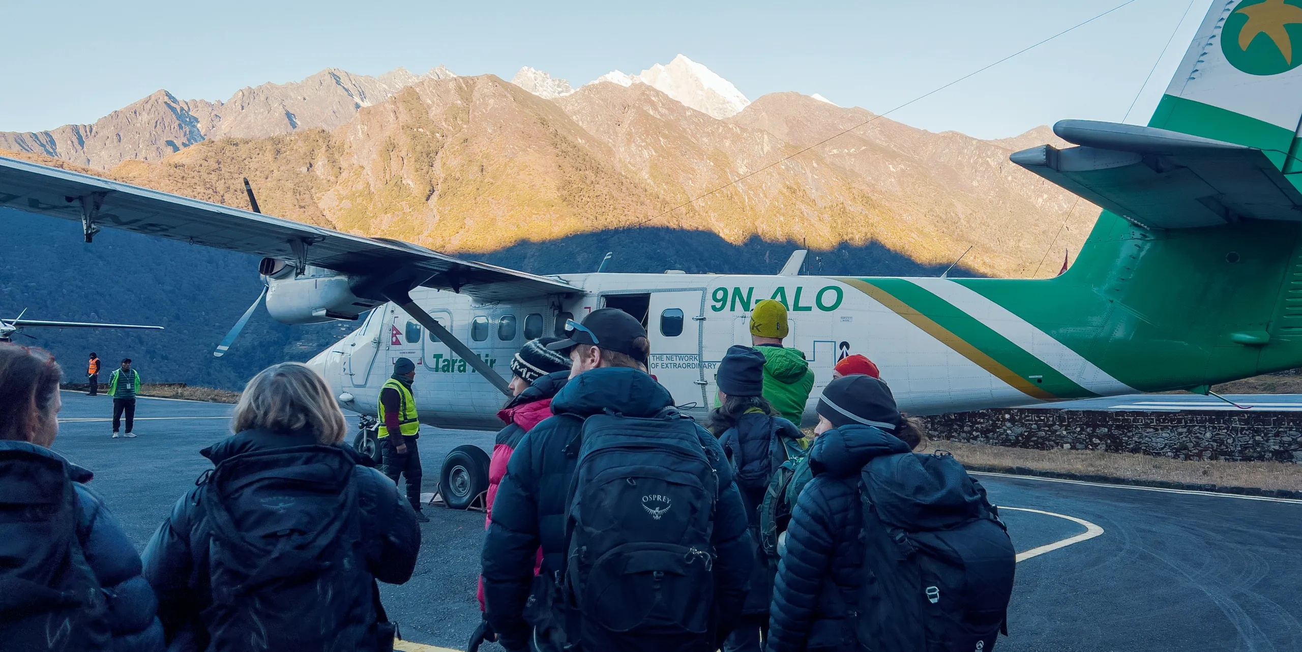 arriving in Lukla