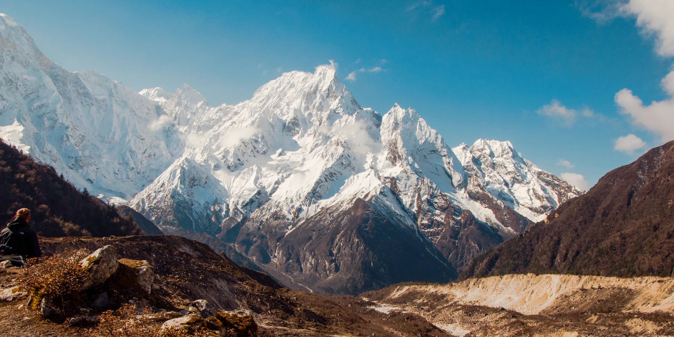 Mt. Ganesh Himal, viewed from Tsum Valley