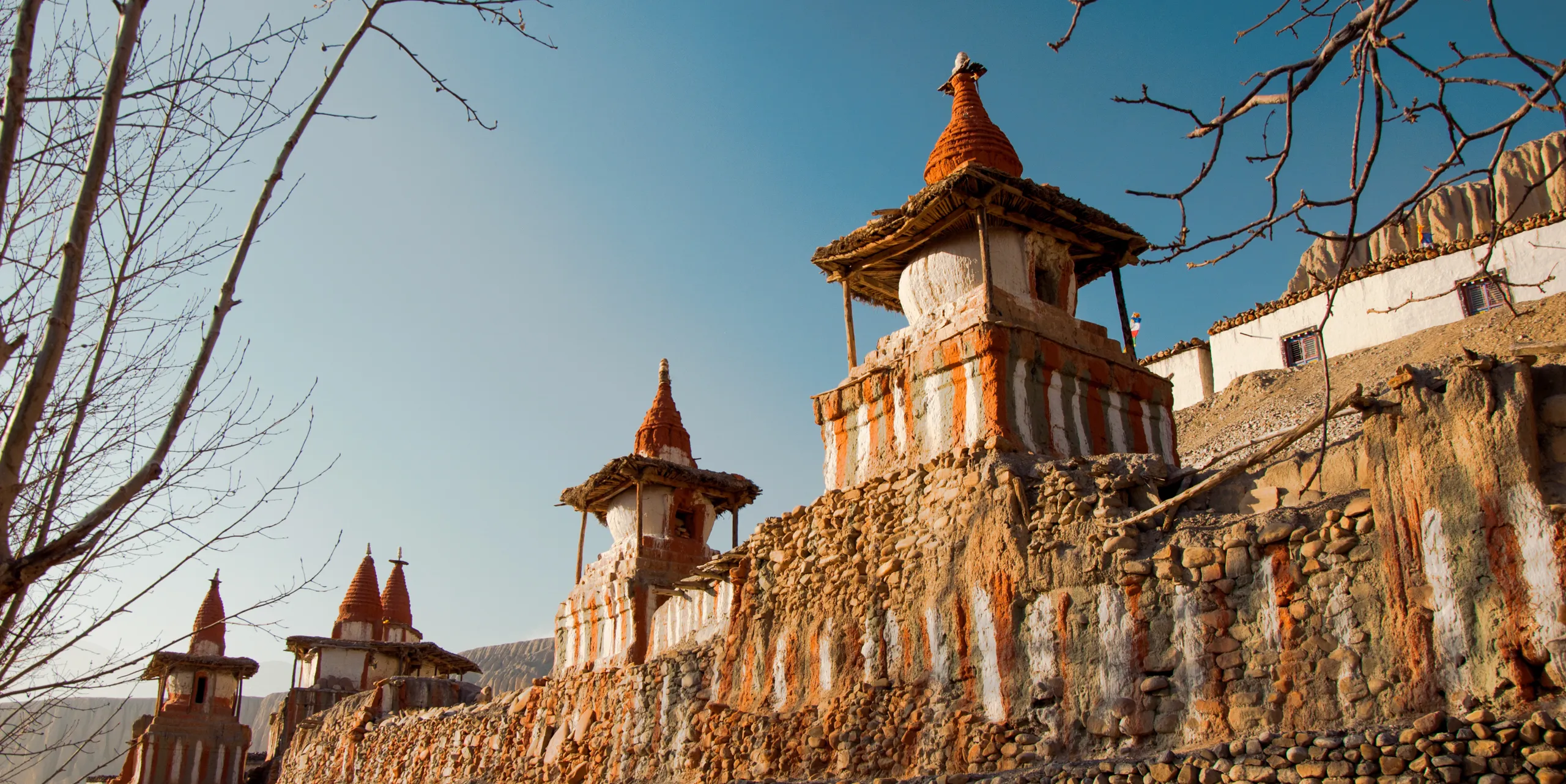 Chortens in Tangge Village