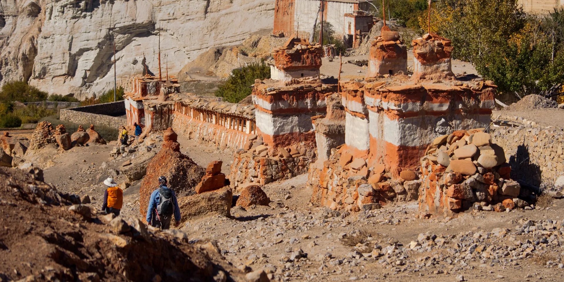Traditional Chortens (Stupa) in Upper Mustang